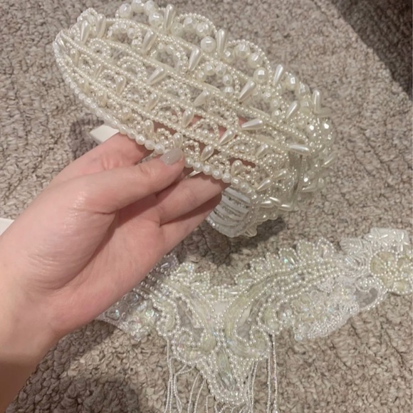 Vintage Pearl tiara and necklace bundle - Picture 1 of 2